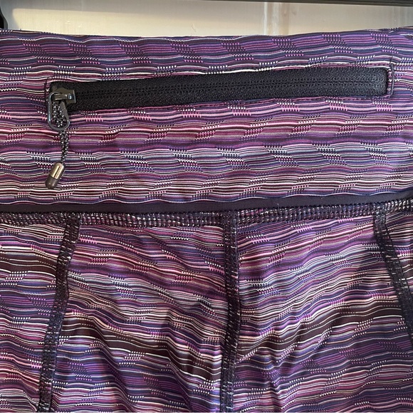 Lululemon Pace Rival Crop Space Dye Twist Ultra Violet/Naval Blue Leggings Sz 4 - Picture 11 of 14